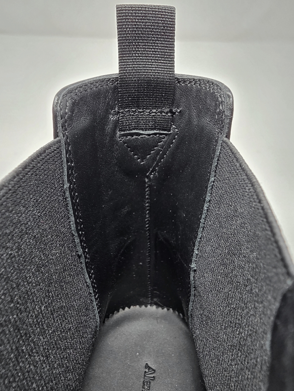 ❌️SOLD❌️ Alexander McQueen 43 9.5 10 Black Ankle Chelsea Dress Boots Slip $1190 - Picture 10 of 14